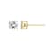 Square Cushion Cut Moissanite 14k Yellow Gold Over Silver Stud Earrings
2.20ctw DEW