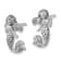 Rhodium Over Sterling Silver Antiqued Mermaid Earrings