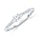 CZ Solitaire Ring In Sterling Silver