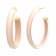 14K Yellow Gold Over Sterling Silver XL Oval Illusion Nude Acrylic Hoops
in Lotus