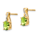 10k Yellow Gold 1.5ctw Green Peridot August Birthstone and Diamond
Dangle Earrings