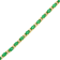 5.50ctw Emerald and Diamond Bracelet in 14k Yellow Gold