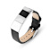 Mens Black Leather and Stainless Steel Bracelet