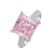 Princess Cut Pink CZ and Round White Cubic Zirconia Accents Sterling
Silver Ring