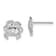 Rhodium Over Sterling Silver Polished Crab Post Earrings