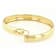 Polished 10mm Hinge Bangle Bracelet In 18K Gold Over Sterling Silver