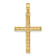 14K Yellow Gold Reversible FAITH HOPE LOVE Cross Pendant