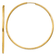 14k Yellow Gold Polished 2 3/8" Round Endless Hoop Earrings