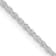 Rhodium Over Sterling Silver 1.3mm Loose Rope Chain Necklace