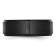 Black Ceramic Ridged Edge 8mm Brushed and Polished Band