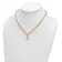14K Yellow Gold Paperclip 18-inch Toggle Necklace