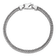Rhodium Over Sterling Silver Polished 4.0mm Franco 8 Inch Chain Bracelet