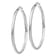 Rhodium Over 14k White Gold 1 15/16" Polished Hoop Earrings