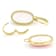 Pink Conch Shell Earrings In 18K Gold Over Sterling Silver 20x12mm