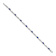Rhodium Over 10k White Gold Diamond and Sapphire Bracelet