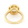 Golden Rutilated Quartz And White Zircon Ring In 18K Gold Over Sterling
Silver 3.73ctw