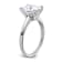 Rhodium Over 14K White Gold 3 ct. D E F Pure Light Oval Moissanite
Solitaire Ring