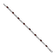 Rhodium Over 14k White Gold Garnet and Diamond Bracelet