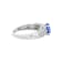 14K White Gold Round Tanzanite and Diamond Ring, 1.72ctw