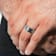 Robert Alton Men's White Diamond Step Edge 8mm Band Ring In Stainless
Steel 0.05ctw