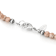 Rhodochrosite Beaded Necklace In Sterling Silver