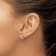 14K Yellow Gold Lab Grown Diamond Hinged Hoop Earrings