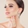 Rachel Zoe Simulated Pearl Statement Dangle Earrings in 14K Gold Over Brass