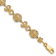 14k Yellow Gold Textured Starfish and Sand Dollar Bracelet