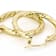Diamond-Cut Hoop Earrings In 18K Gold Over Bronze 1 Inch