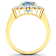3.69ctw Blue Aquamarine and Diamond 14K Yellow Gold Halo Ring