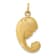 14k Yellow Gold Satin and Diamond-Cut Mother and Baby pendant