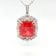 19.85 Cts Rhodochrosite and 3.20 Cts White Diamond Pendant  in 18K 2- Tone