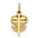 14k Yellow Gold 3D Faith, Hope and Charity Charm