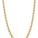 14k Yellow Gold 8mm Solid Diamond-Cut Rope 20 Inch Chain