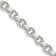 Sterling Silver 4mm Diamond-cut Rolo Chain Necklace