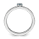 14K White Gold Stackable Expressions Swiss Blue Topaz and Diamond Ring 0.075ctw