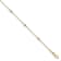 14K Yellow Gold CZ Polished with 1-inch Extension Anklet