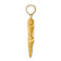 14k Yellow Gold Dolphin Pair Pendant