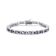 Amethyst Color CZ Tennis Bracelet In Sterling Silver