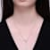 Initial T Mixed Cut CZ Pendant Necklace In Sterling Silver 18 Inch