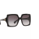 Gucci Oversized Square Sunglasses Black/Gray Gradient 60mm