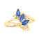 0.41ctw Sapphire and Diamond Ring in 14k Yellow Gold