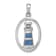 Rhodium Over Sterling Silver Oval Adventurine and Cubic Zirconia
Lighthouse Pendant