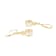 White Cubic Zirconia 18k Yellow Gold Over Sterling Silver April
Birthstone Earrings 6.30ctw