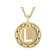 Cardano Initial L Pendant Necklace In 18K Gold Over Bronze