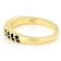 Black Spinel Band Ring In 18K Gold Over Sterling Silver 0.36ctw