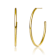 Large Open Hoop Earrings In 14K Gold Over Brass