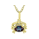 Lab-Created Alexandrite Cancer Zodiac Pendant