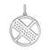 14K White Gold Gatsby Diamond Initial X Charm