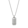 Invicta Men's Antiqued Dog Tag Pendant With Chain In Stainless Steel